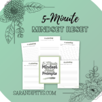 5-minute mindset reset journal