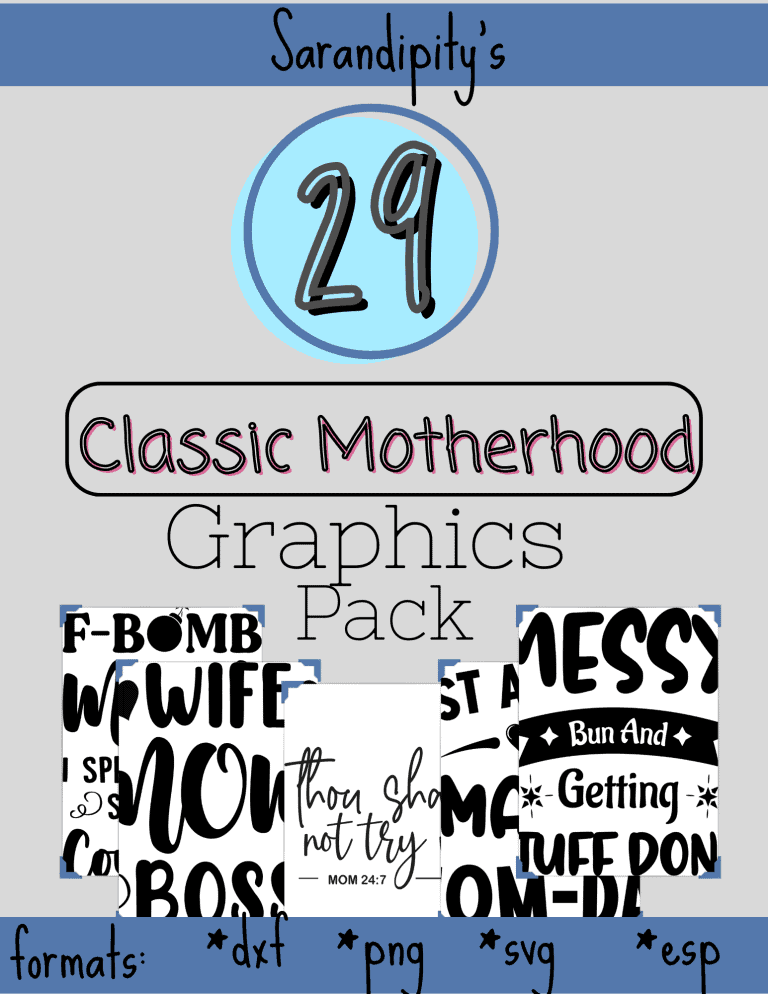 classic motherhood graphics pack