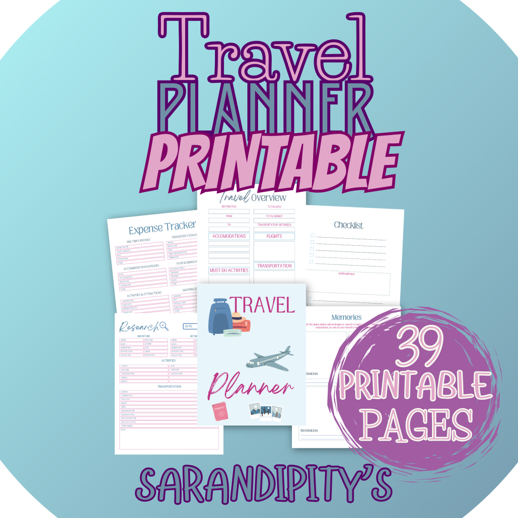 travel planner mockup