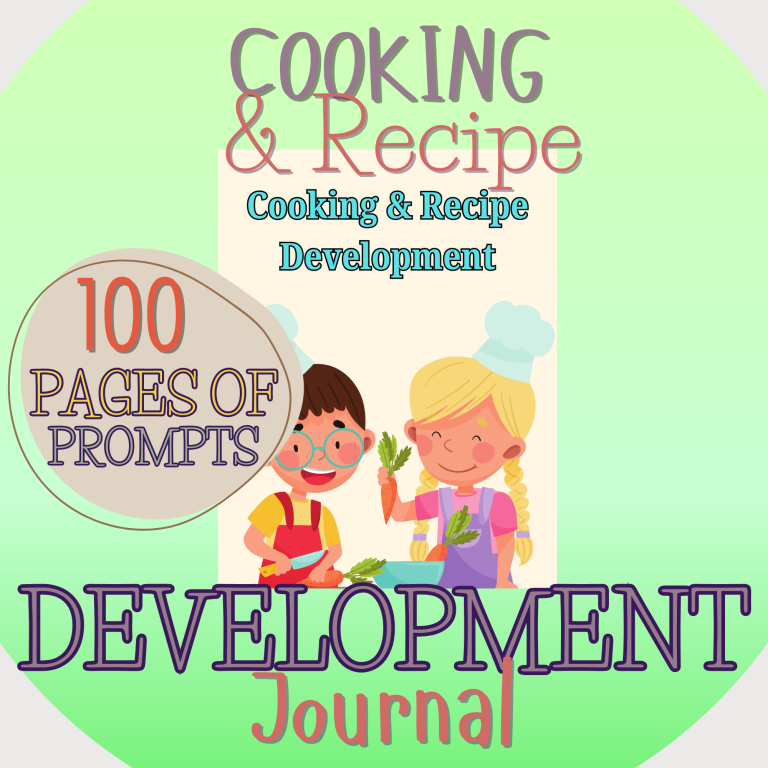 recipe journal mockup