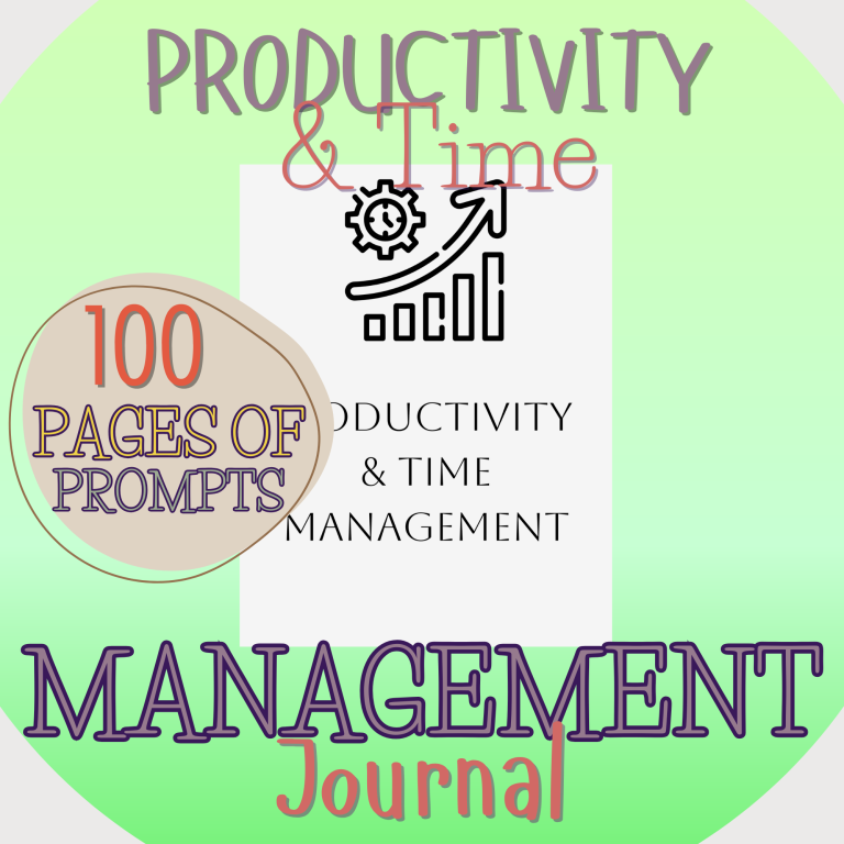 productivity and time management journal mokcup