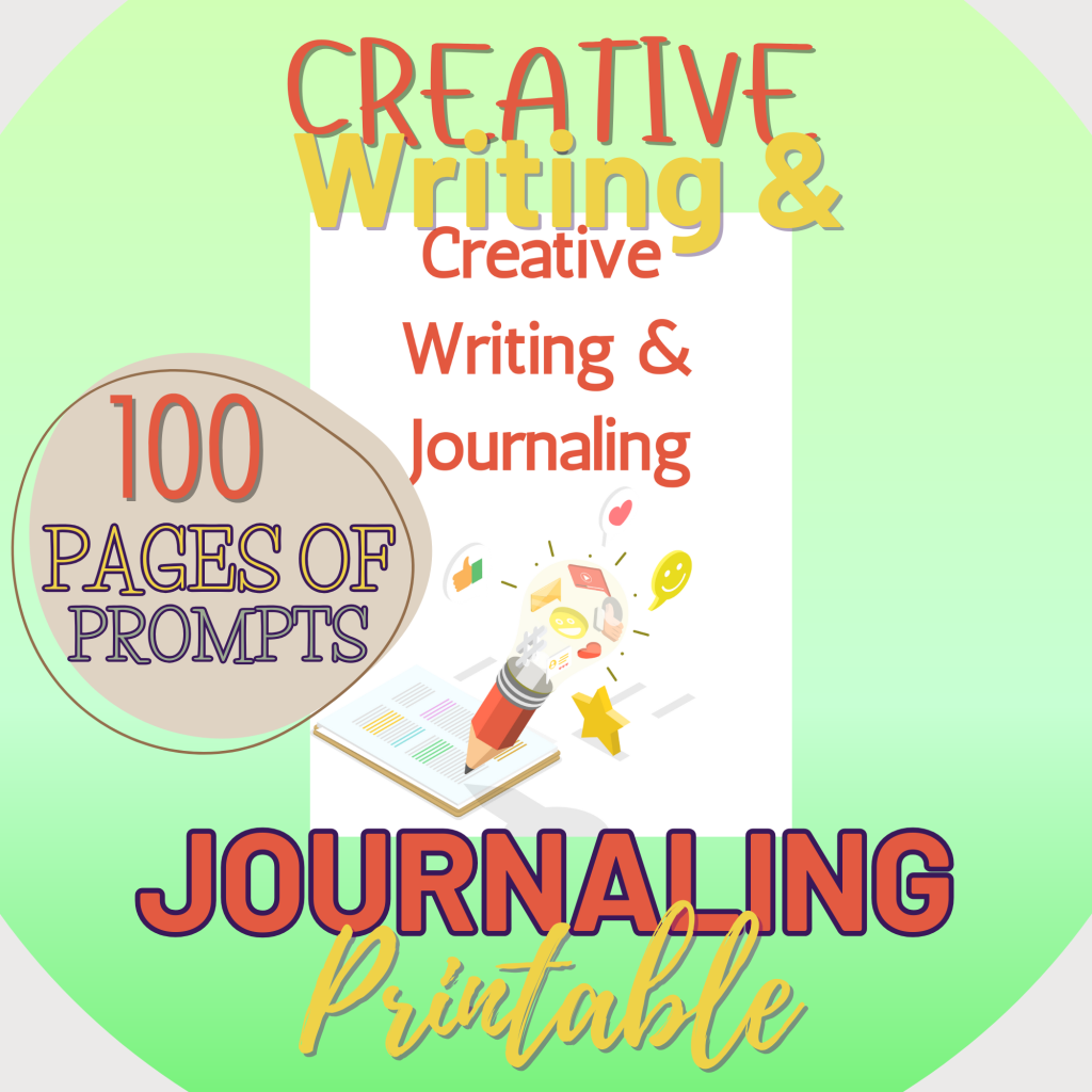 creative writing and journaling mockup