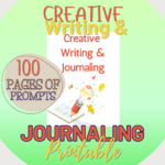 creative writing and journaling mockup