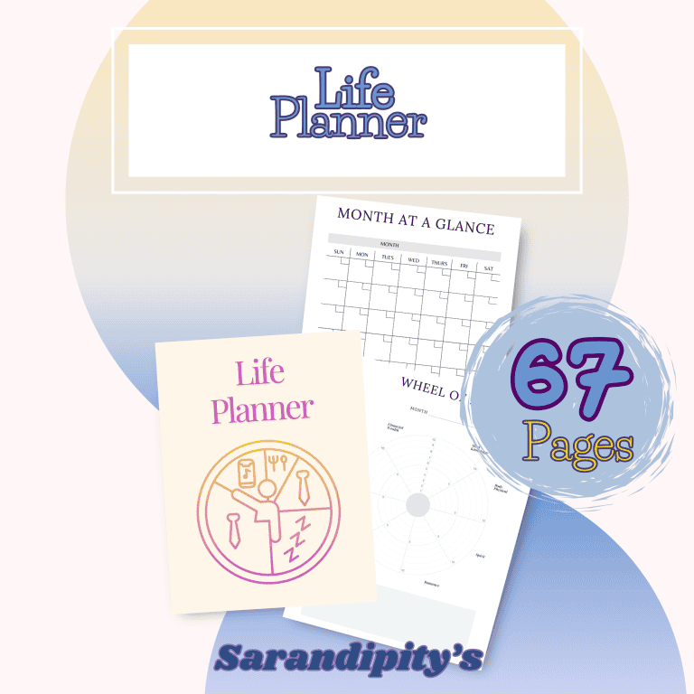 All-in-One Life Planner PDF | 67 Pages to Organize Your Entire Life