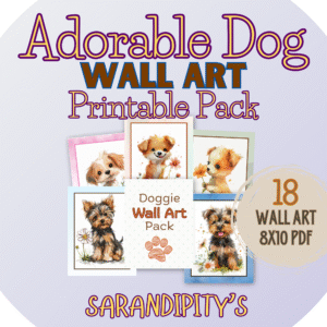 dog wall art mockup