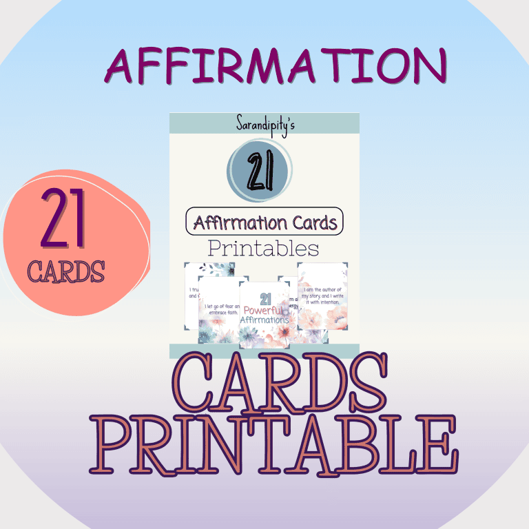 💖 Printable Affirmation Cards – 21 Uplifting Reminders to Support Your Manifestation Journey