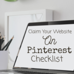 Claim Your Website on Pinterest checklist mockup