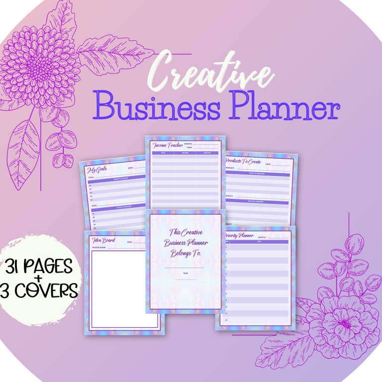 Creative Business Planner mockup
