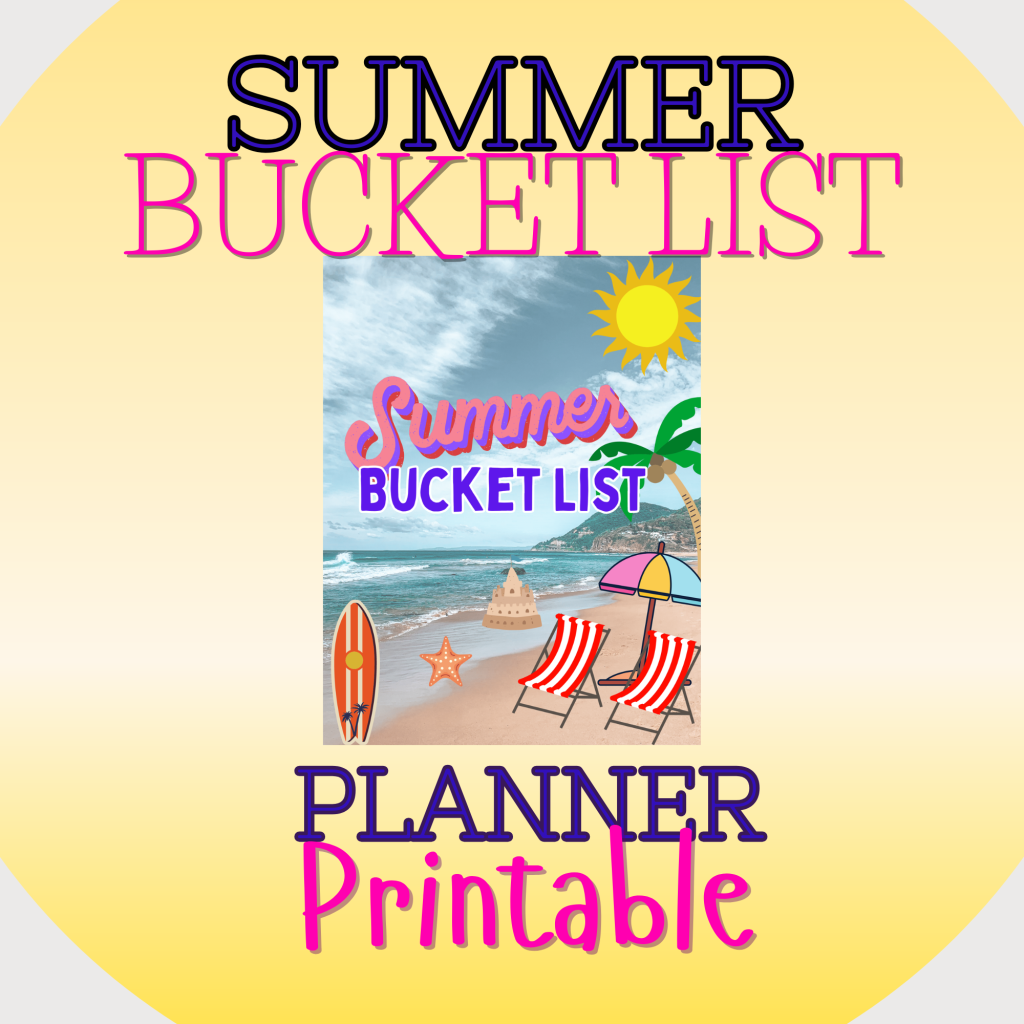 Summer Bucket List mockup