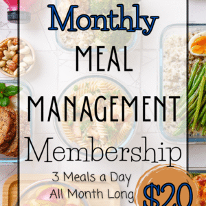 monthly meal management membership promo