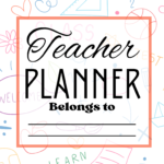 teacher planner cover