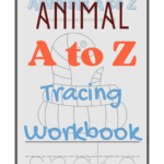 animal a to z alphabet trace workbook
