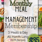 Premium monthly meal management membership