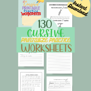 ✒️ Master Cursive Writing Workbook – 130 Printable Practice Pages
