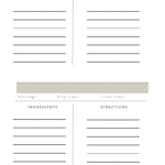 blank father's recipe cards