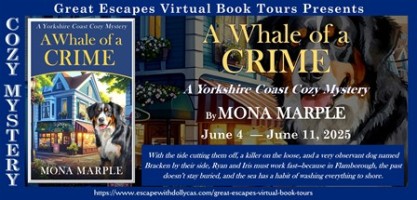 A Whale of a crime book tour banner