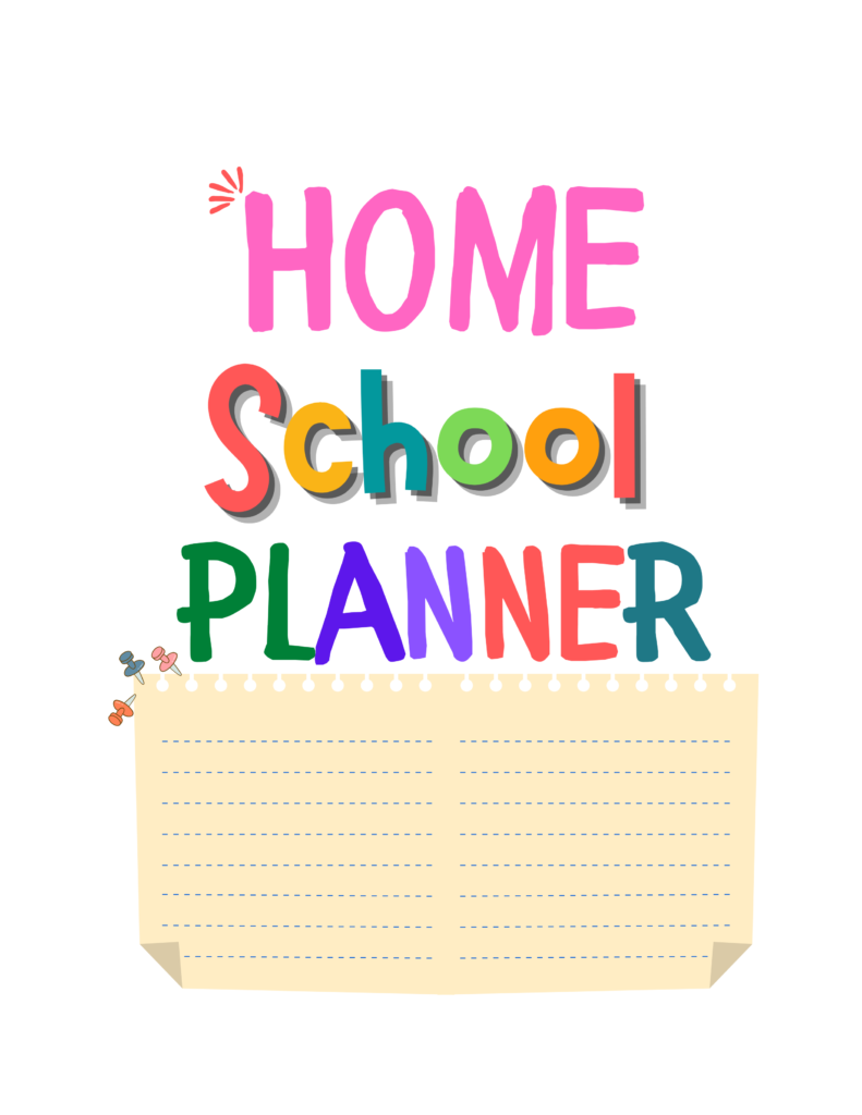 homeschool planner sample pack