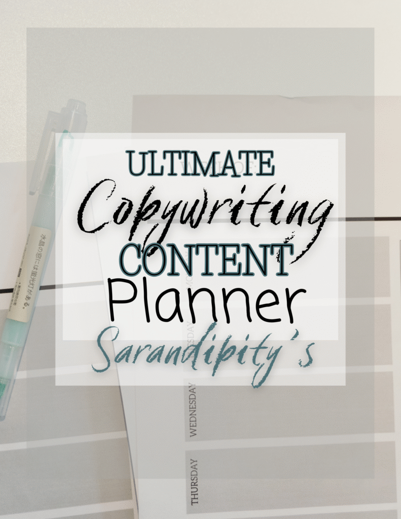 Ultimate Copywriting Content Planner