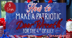 🎆 How to Make a Patriotic Door Wreath for the 4th of July (Crafty Mom-Approved!)