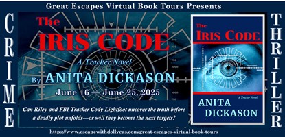 The Iris Code book tour banner