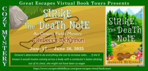 Strike the Death Note (Octavia Fields Mysteries)Â book tour