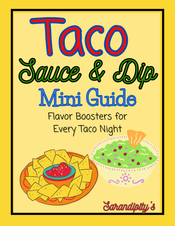 🥑 Taco Sauce & Dip Mini Guide (Printable Flavor Chart)