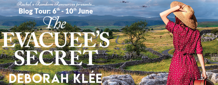 The Evacuee's Secret blog tour book banner