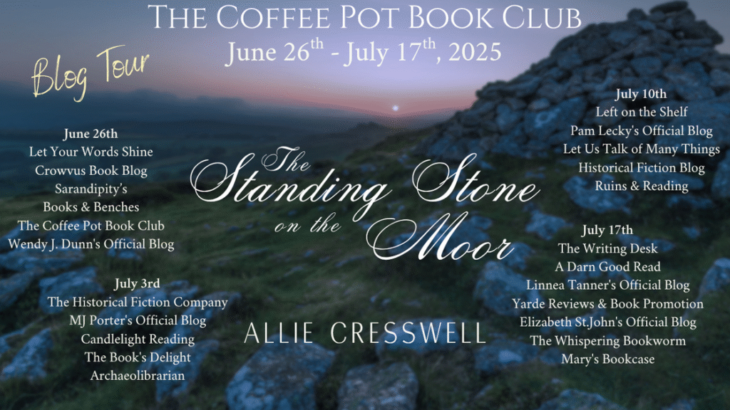 The Standing Stone on the Moor blog tour schedule