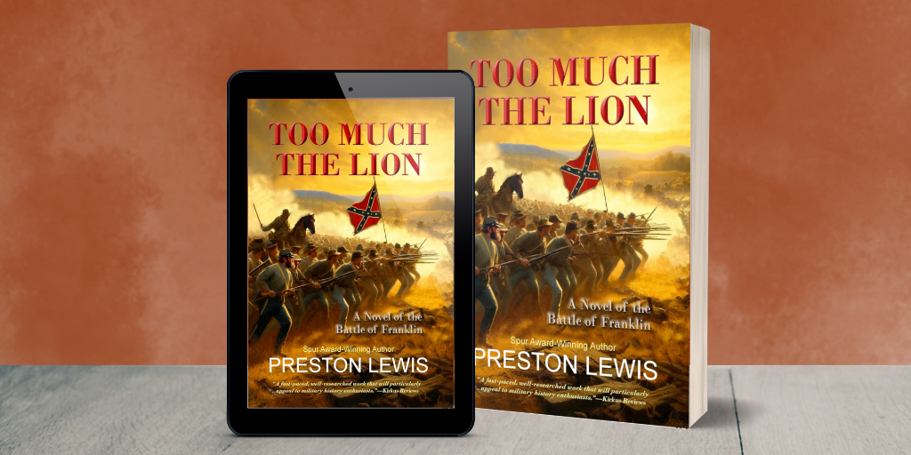 Too Much the Lion - Virtual book tour book promo