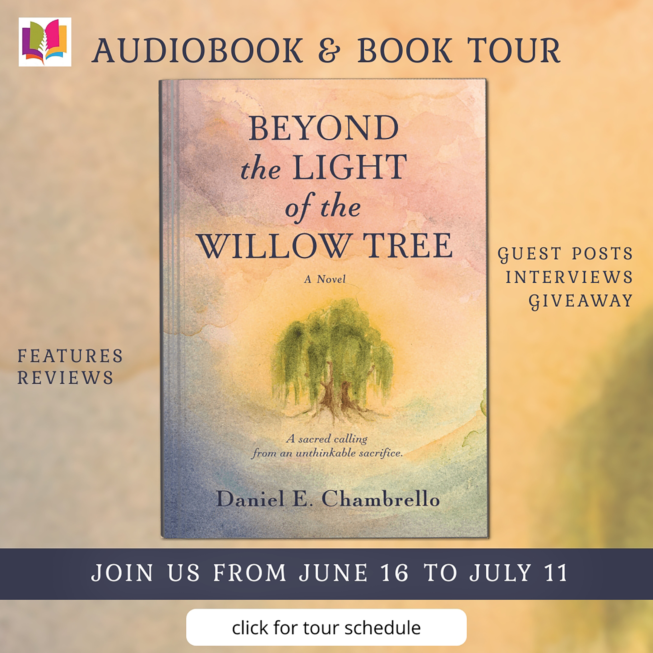 Beyond the Light of the Willow Tree book tour banner