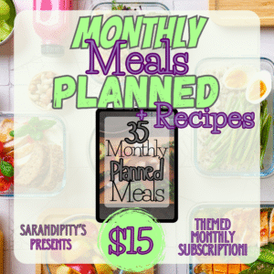 Monthly Meal Planner - Home Cook Edition