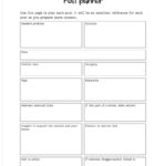 post planner worksheet printable