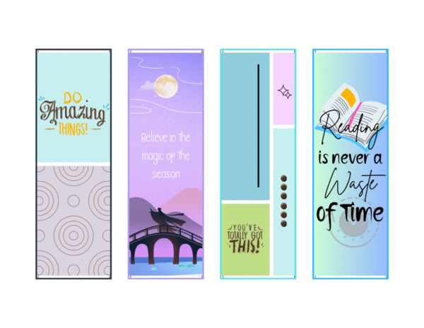 6 Illustrative Printable Bookmarks