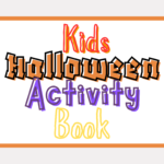 kids halloween activity book cover