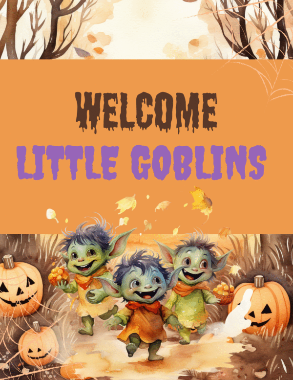 Halloween welcome sign printable