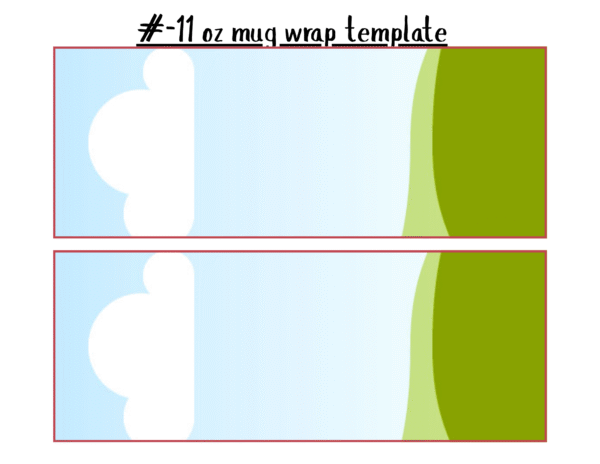 🎁 FREE Canva Mug Wrap Mockup Frames – 11 oz + 15 oz
