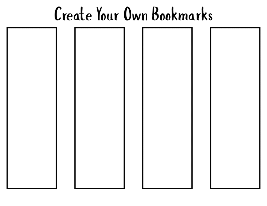 blank bookmark layout