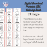 🧠🎨 ABC Coloring Book for Elementary Kids – Instant Download