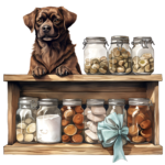 dog and cookie jar graphic