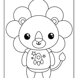 adorable animal colring book