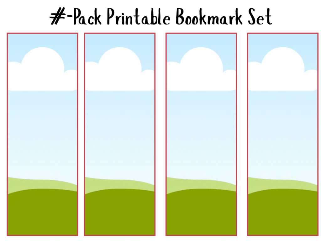 blank bookmark canva template