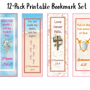 Bible verse bookmark printables