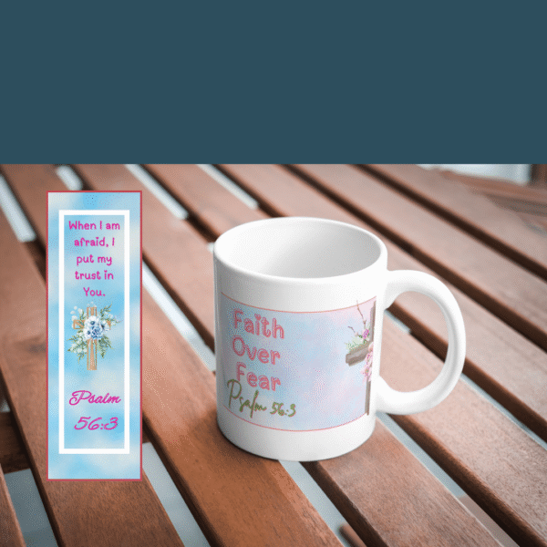 adult bible verse bookmark and mug wrap bundle