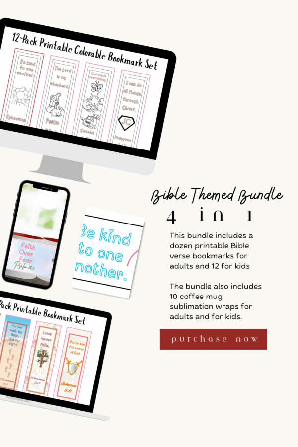 4 in 1 Bible-themed pack