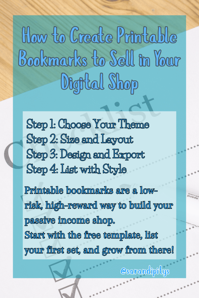 how to create printable bookmarks guide graphic
