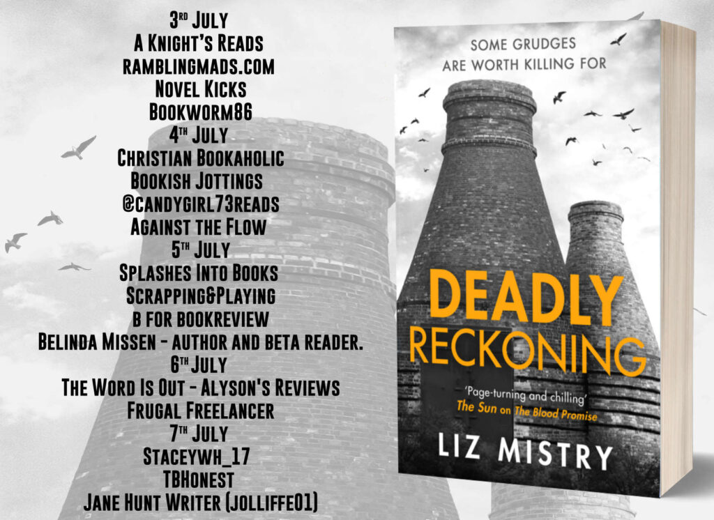 Deadly Reckoning blog tour schedule