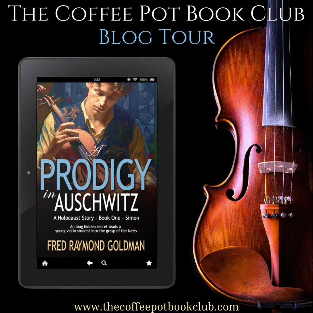 A Prodigy in Auschwitz blog tour promo