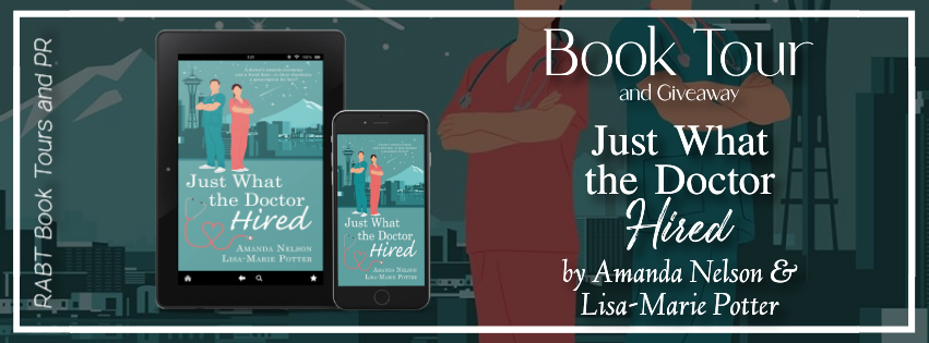 Just What the Doctor Hired book tour banner