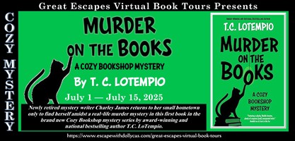 Murder on the Books book tour banner