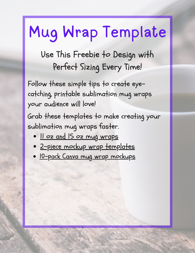 mug wrap freebie template